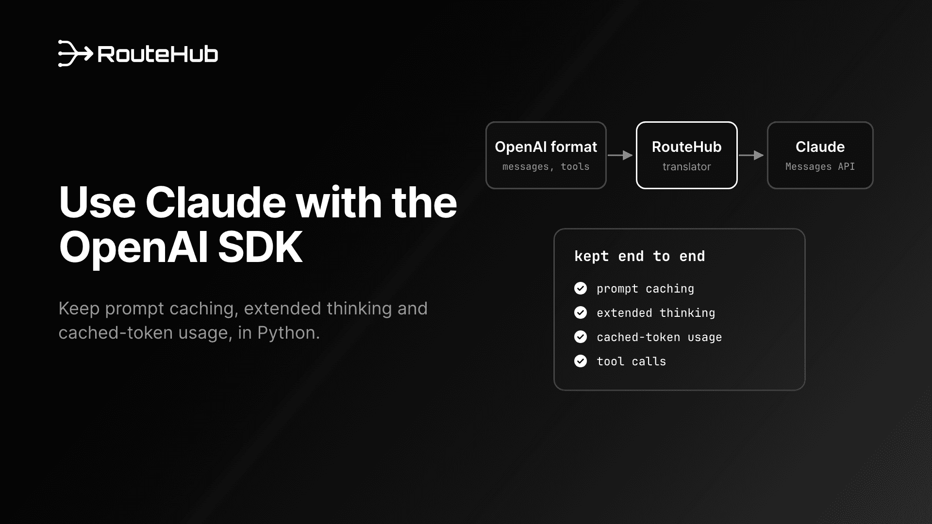 How to Use Claude with the OpenAI SDK in Python Without Losing Caching