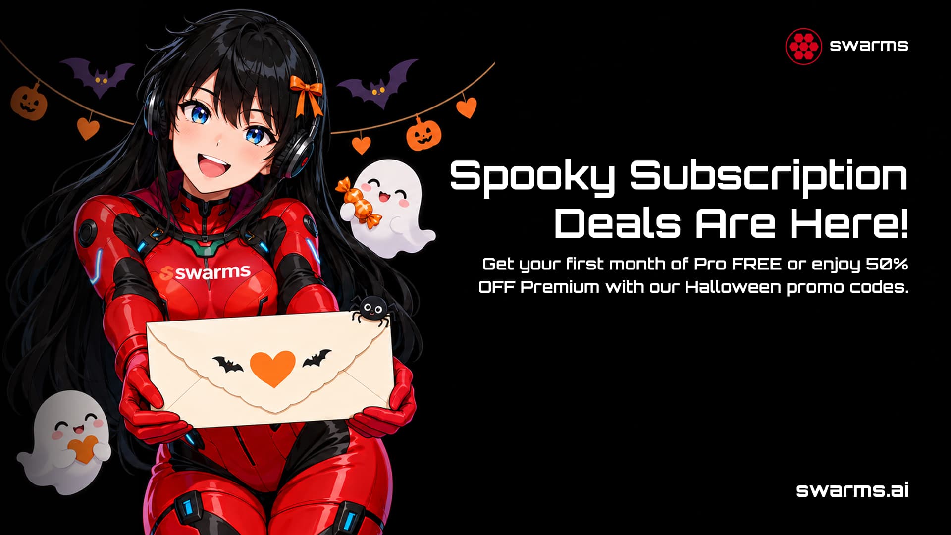 Spooky subscription deals: first month of Pro free or 50% off Premium