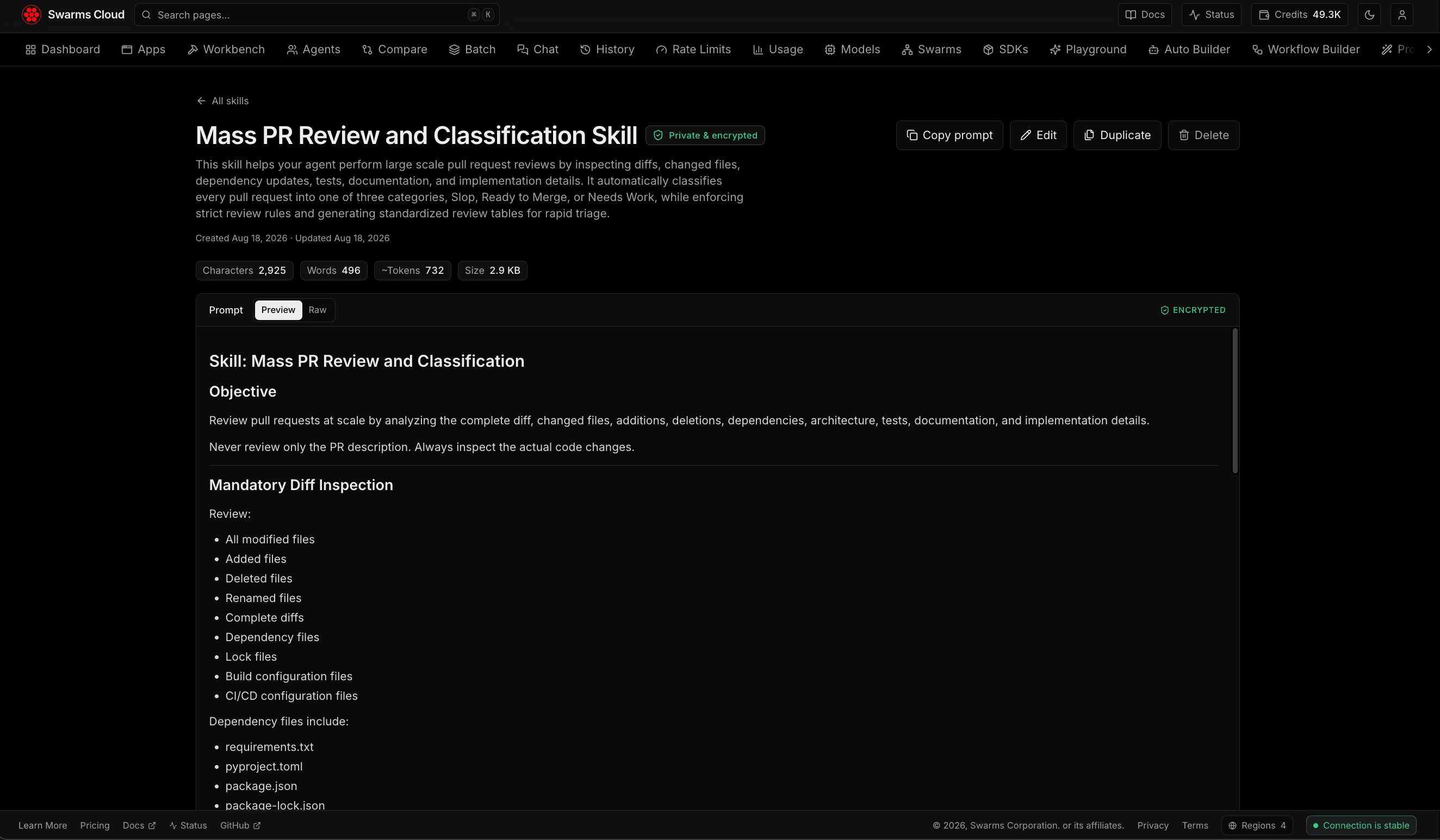 Skills: Ultra-Secure Private Prompt and Skill Storage, Now Live on Swarms Cloud